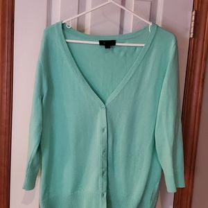 Mint Green Cardigan Sweater